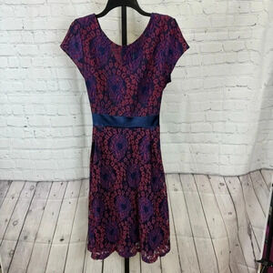 Miusol Red and Blue Lace DressSize XL